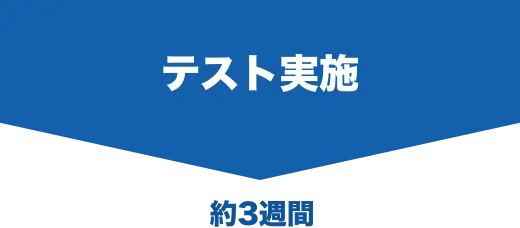 テスト実施